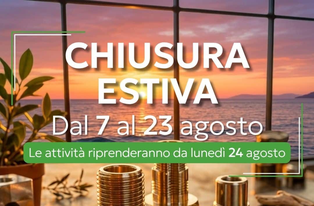 Chiusura estiva 2026